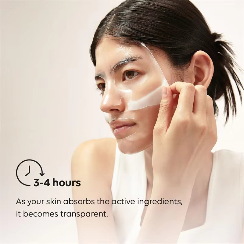 Bio-Collagen Real Deep Mask, Hydrating Overnight Hydrogel Mask, Deep Hydration, Pore Minimizing, Firming & Facial Skin Radiance (A Pack of 5 Masks)