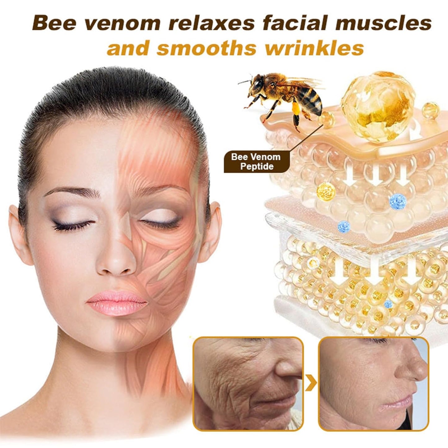 Botox Bee Venom Anti-Wrinkle Cream - Anti-Wrinkle , Anti-Aging, Moisturizing, Lifting & Firming Cream –Recovery Cream for All Skin Types