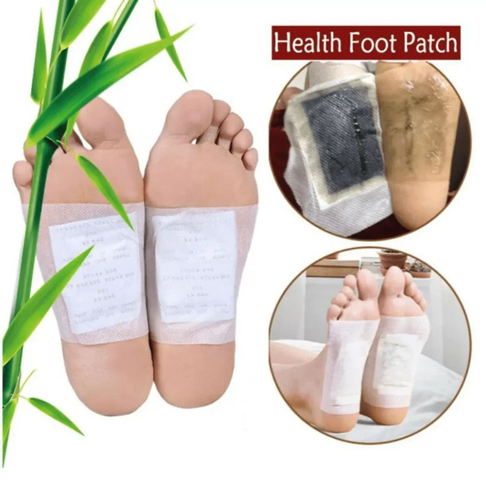 DETOX FOOT PATCHES - Cleanse, Moisturize & Energize - 10 PCS/BOX