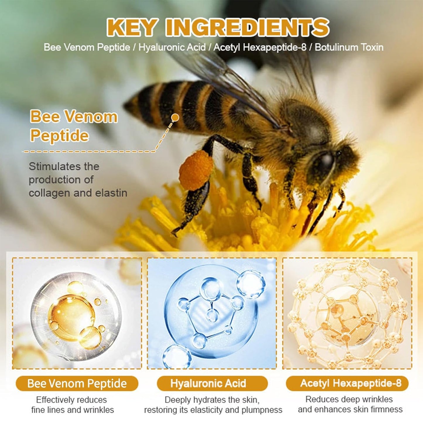 Botox Bee Venom Anti-Wrinkle Cream - Anti-Wrinkle , Anti-Aging, Moisturizing, Lifting & Firming Cream –Recovery Cream for All Skin Types