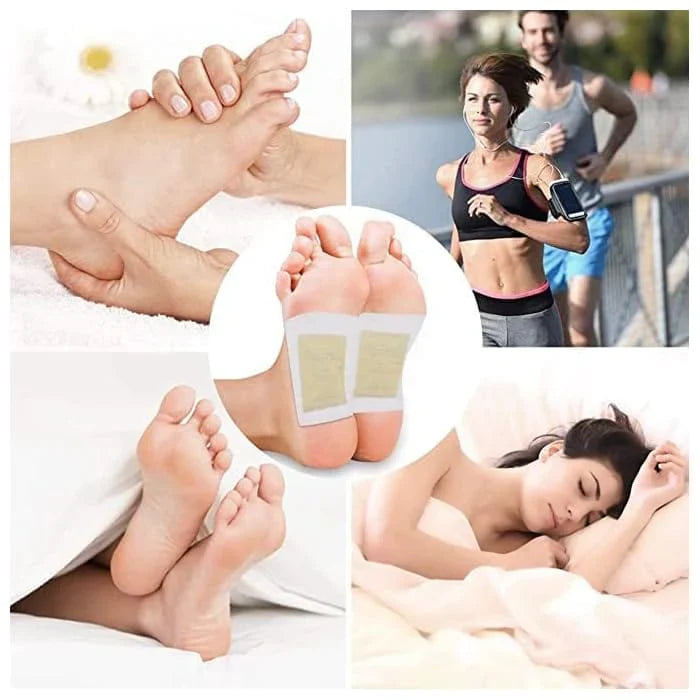 DETOX FOOT PATCHES - Cleanse, Moisturize & Energize - 10 PCS/BOX