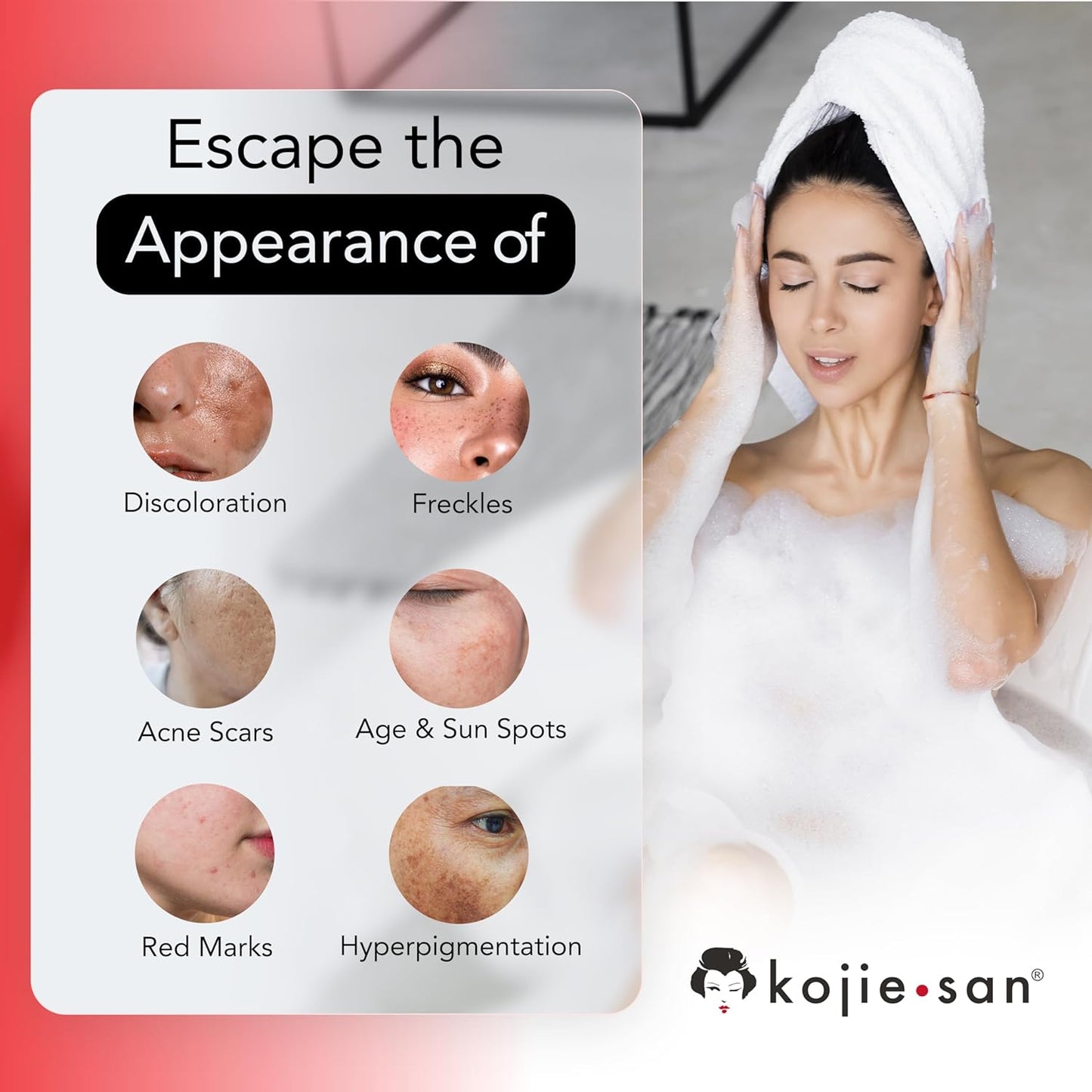 Kojie San Skin Brightening Set | Original Kojic Acid Soap (135g x 2 Bars) & Kojic Acid Face Cream ( 50g ) that Reduces Dark Spots, Hyperpigmentation & Scars