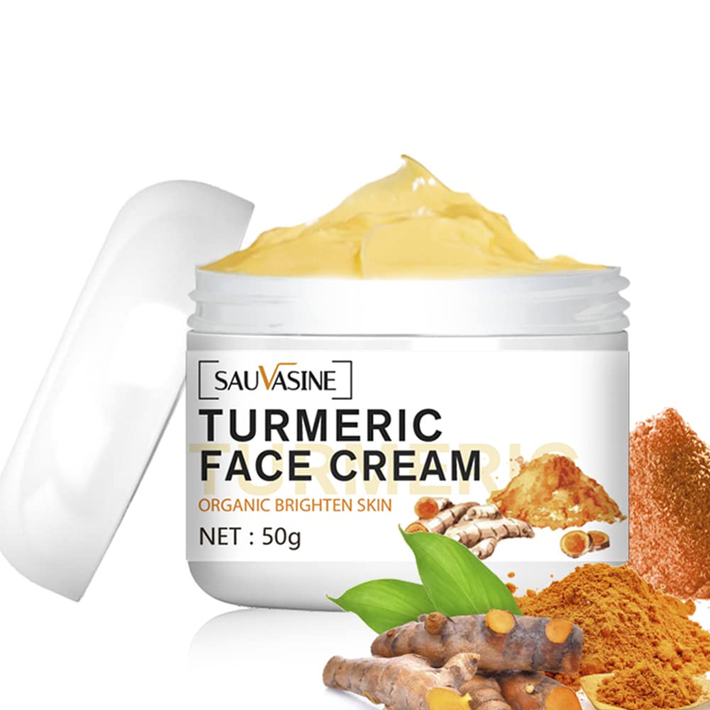 Turmeric Face Cream ( 50g) | Anti-Aging Cream, Face Repair Cream, Facial Moisturizer for Dark Spots, Wrinkles, Moisturizing, Skin Repairing