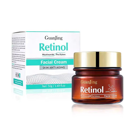 Guanjing Retinol Cream | Anti Aging, Targets Discoloration, Wrinkles, Sun Damage, Creepy, & Sagging Skin