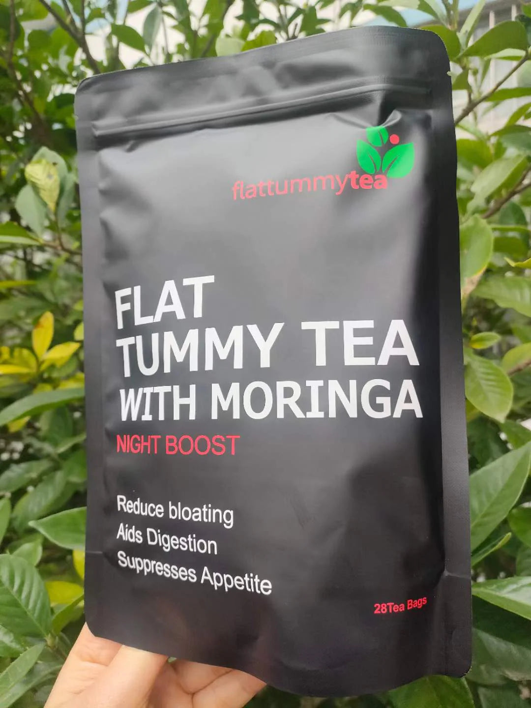 Flat Tummy Tea with Moringa (Night Boost) | Herbal Tea for Bloating, Healthy Digestion, Appetite Control and Detox