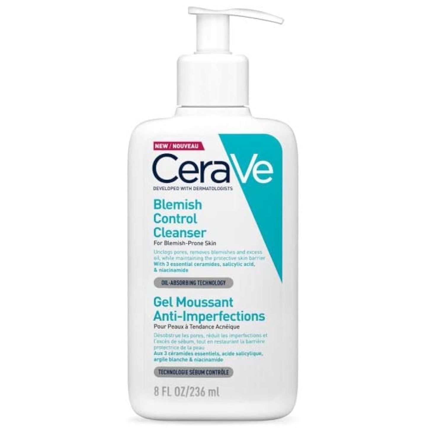 CeraVe Blemish Control Face Cleanser With 2% Salicylic Acid & Niacinamide Blemish-Prone Skin 237ml