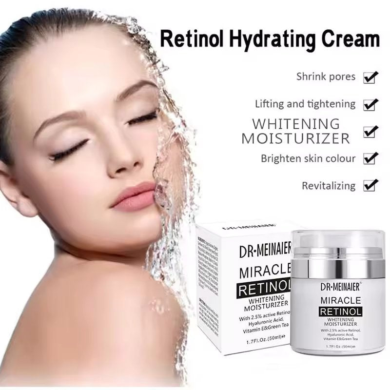 Miracle Retinol  Face Moisturizer Cream (50ml) - Anti Wrinkle Night & Day Moisturizing Cream