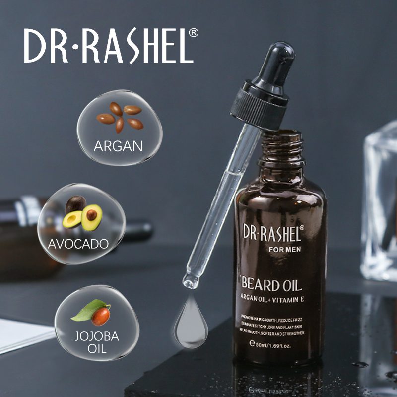 Dr.Rashel Beard Growth Oil With Argan Oil & Vitamin E ( 50mls )