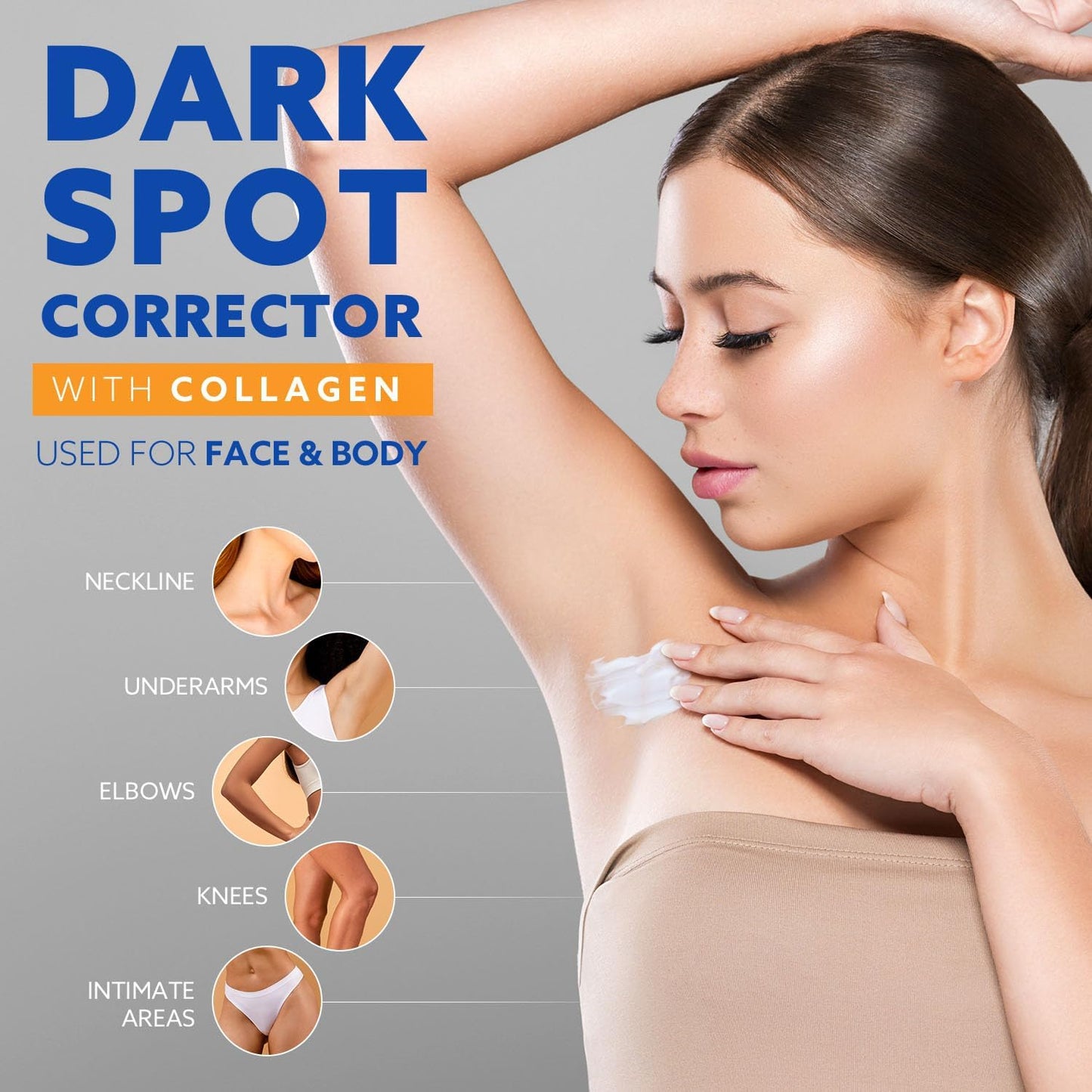 Dark Spot Corrector Cream | Dark Spot Remover For Face & Body- Used for Face, Neck, Hands, Knees, Legs & Intimate Areas