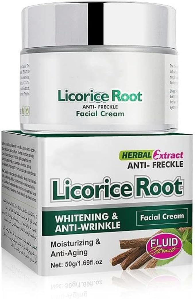 Licorice Root Herbal Extract Anti-Feckle Cream |Dark Spots Correction, Facial Moisturizing & Face Brightening Cream (50g)