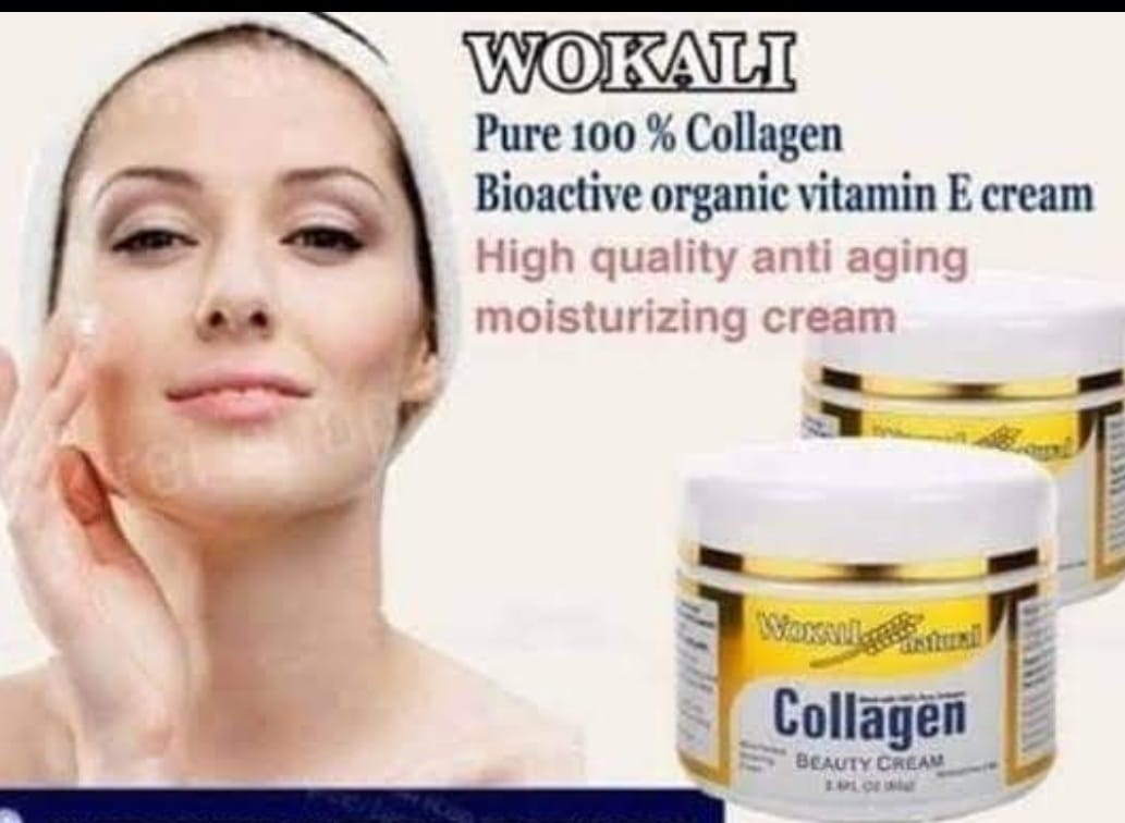 WOKALI Collagen Power Lifting Cream |Face Moisturizer with Collagen – Intensive Firming Solution, Wrinkle Care, Lifting and Tightening (80G)